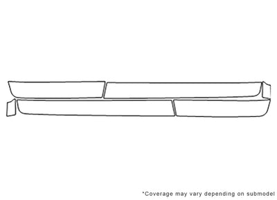 land cruiser Avery Dennison Clear Bra Door Cup Precut PPF Diagram
