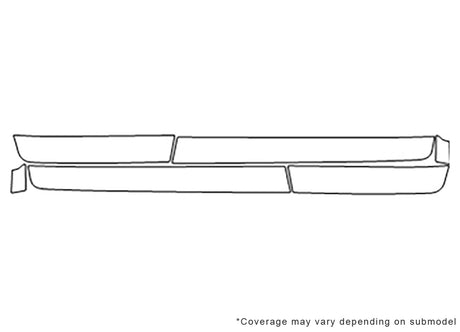 land cruiser Avery Dennison Clear Bra Door Cup Precut PPF Diagram