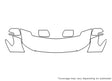 land cruiser Avery Dennison Clear Bra Hood Precut PPF Diagram