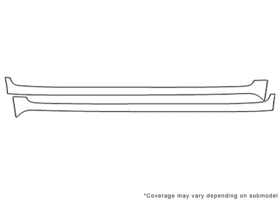 land cruiser 3M Clear Bra Door Cup Precut PPF Diagram
