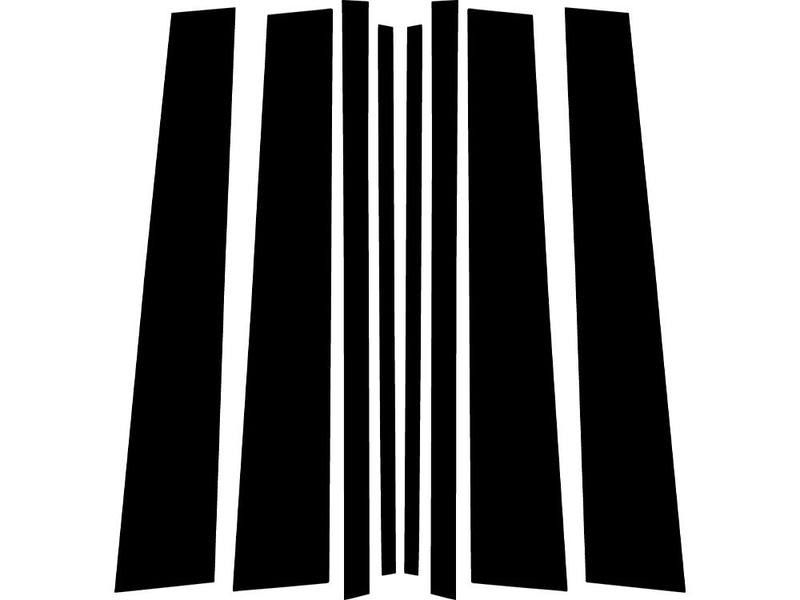 toyota land cruiser 2008-2021 Carbon Fiber Pillar Trim Diagram