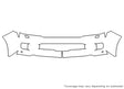 land cruiser Avery Dennison Clear Bra Bumper Precut PPF Diagram