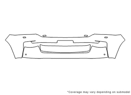 land cruiser 3M Clear Bra Bumper Precut PPF Diagram