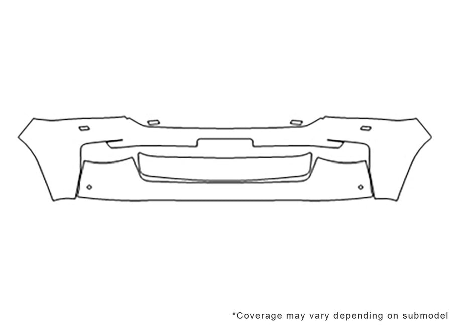land cruiser Avery Dennison Clear Bra Bumper Precut PPF Diagram