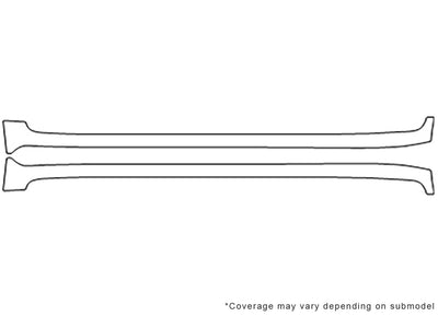 land cruiser Avery Dennison Clear Bra Door Cup Precut PPF Diagram
