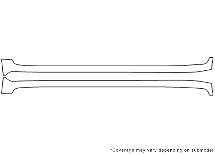 land cruiser Avery Dennison Clear Bra Door Cup Precut PPF Diagram