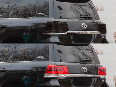 land cruiser Before and After Smoked Taillights