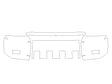 land cruiser 3M Clear Bra Bumper Precut PPF Diagram