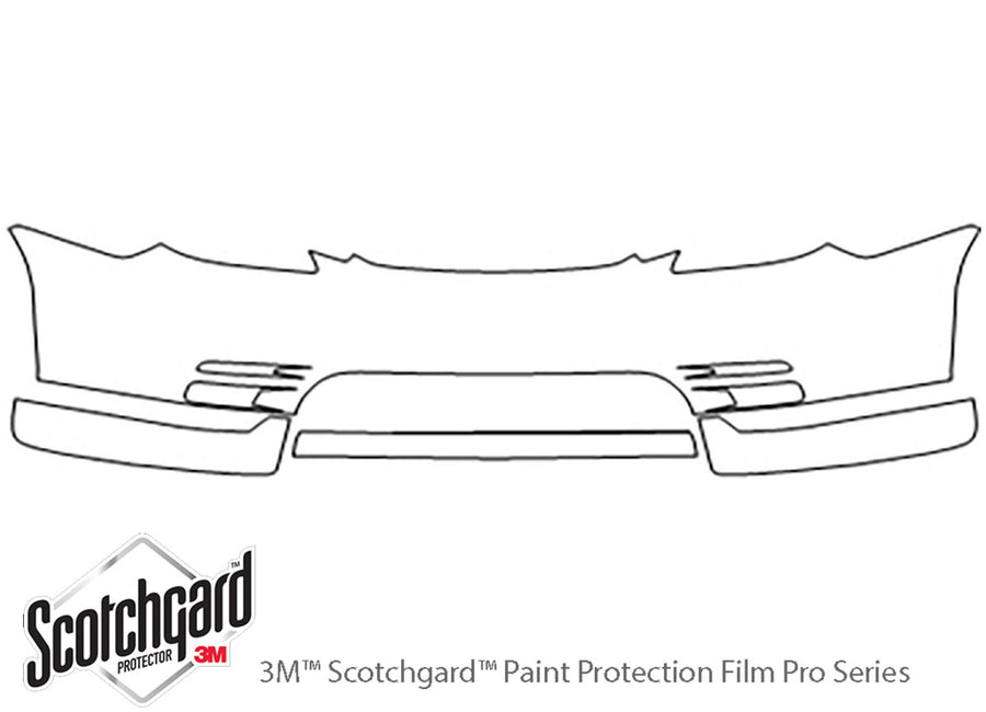 matrix 3M Clear Bra Bumper Precut PPF Diagram