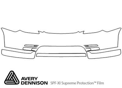 matrix Avery Dennison Clear Bra Bumper Precut PPF Diagram