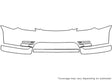 matrix 3M Clear Bra Bumper Precut PPF Diagram