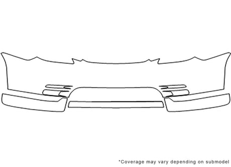 matrix 3M Clear Bra Bumper Precut PPF Diagram