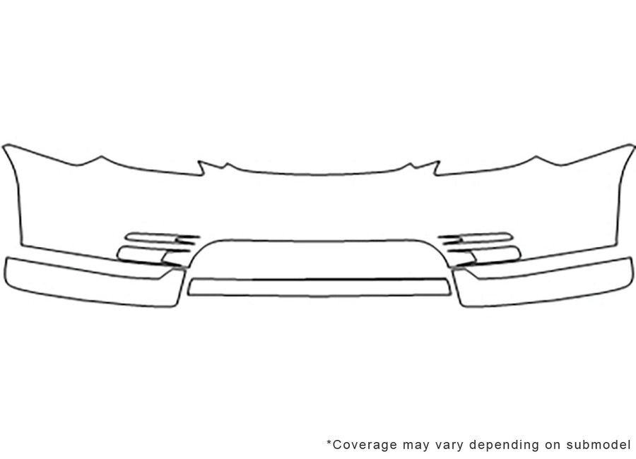 matrix 3M Clear Bra Bumper Precut PPF Diagram