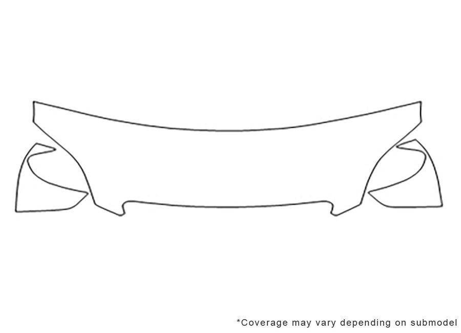 matrix 3M Clear Bra Hood Precut PPF Diagram