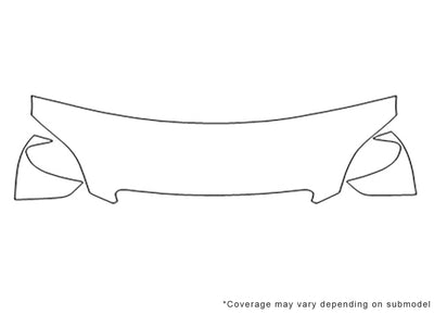 matrix Avery Dennison Clear Bra Hood Precut PPF Diagram