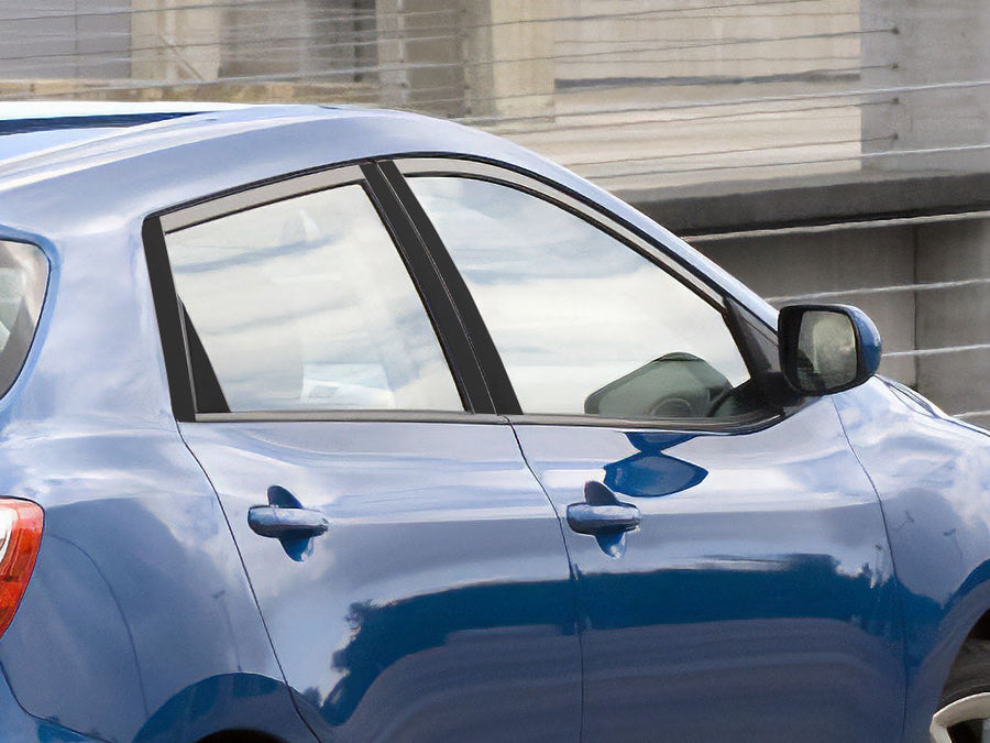 toyota matrix 2003-2008 Matte Black Pillar Cover Diagram