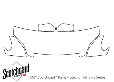 matrix 3M Clear Bra Hood Precut PPF Diagram