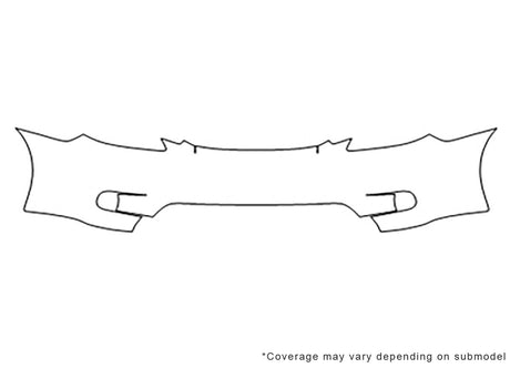 matrix 3M Clear Bra Bumper Precut PPF Diagram