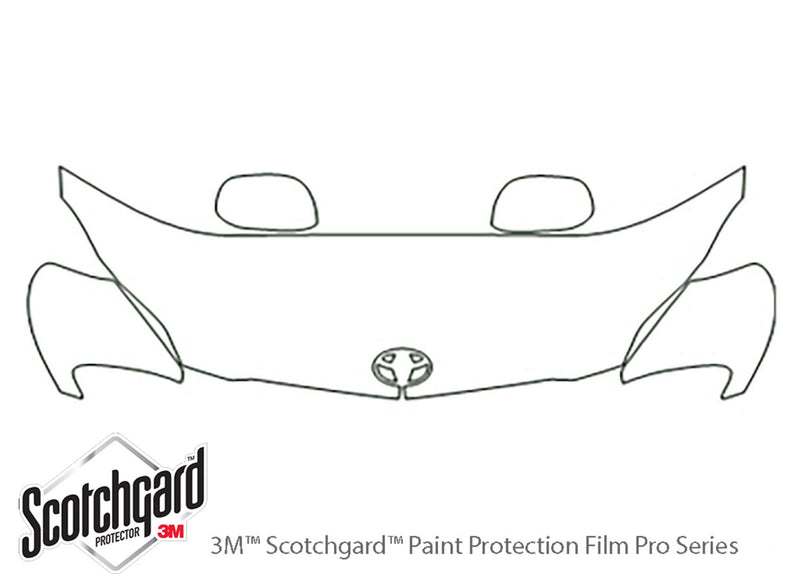 matrix 3M Clear Bra Hood Precut PPF Diagram