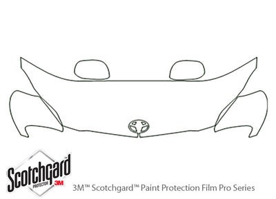 matrix 3M Clear Bra Hood Precut PPF Diagram