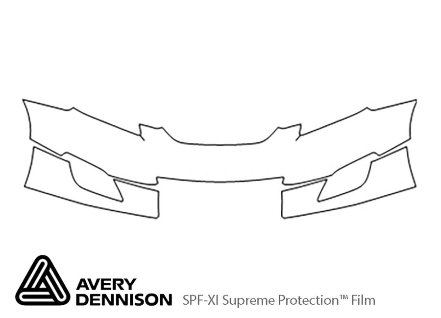 matrix Avery Dennison Clear Bra Bumper Precut PPF Diagram