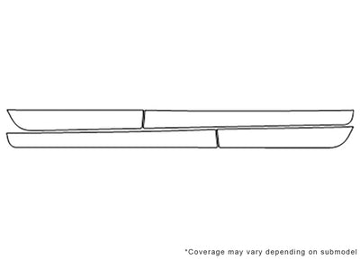 matrix 3M Clear Bra Door Cup Precut PPF Diagram