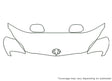 matrix Avery Dennison Clear Bra Hood Precut PPF Diagram