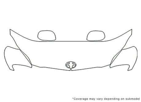 matrix Avery Dennison Clear Bra Hood Precut PPF Diagram