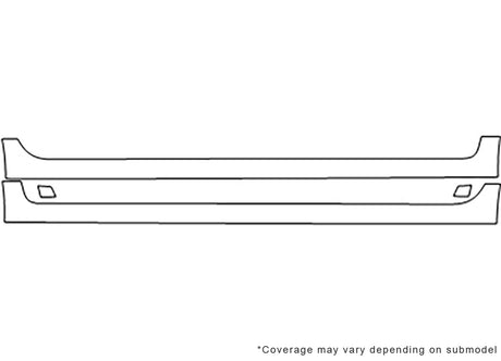 matrix 3M Clear Bra Door Cup Precut PPF Diagram