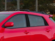 toyota matrix 2009-2013 Brushed Aluminum Black Pillar Cover Diagram