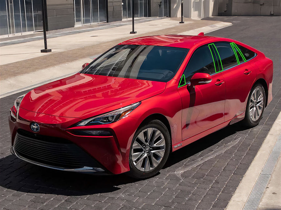 toyota mirai 2021-2023 Pillar Post Trim Installation Location