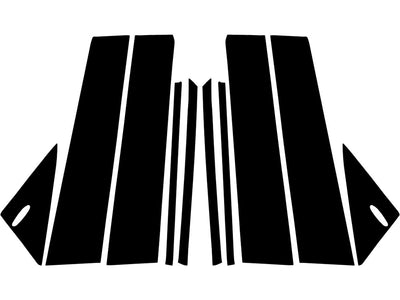 toyota mirai 2021-2023 Camo Pillar Trim Diagram