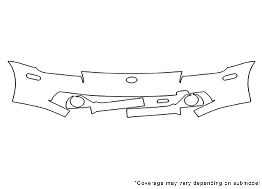 mr2 3M Clear Bra Bumper Precut PPF Diagram