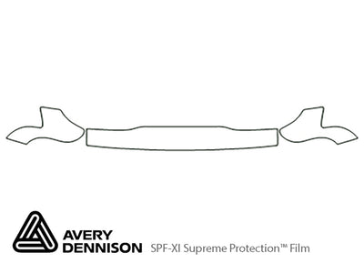pick up Avery Dennison Clear Bra Hood Precut PPF Diagram