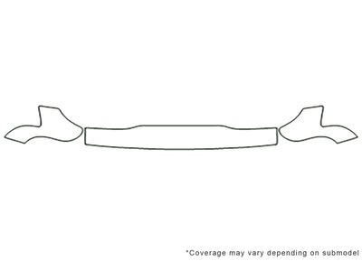 pick up 3M Clear Bra Hood Precut PPF Diagram