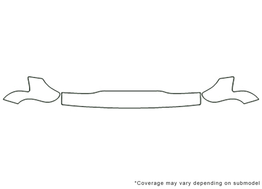 pick up 3M Clear Bra Hood Precut PPF Diagram