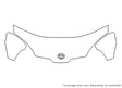 prius 3M Clear Bra Hood Precut PPF Diagram