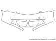 prius Avery Dennison Clear Bra Bumper Precut PPF Diagram