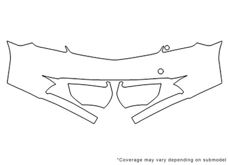 prius Avery Dennison Clear Bra Bumper Precut PPF Diagram