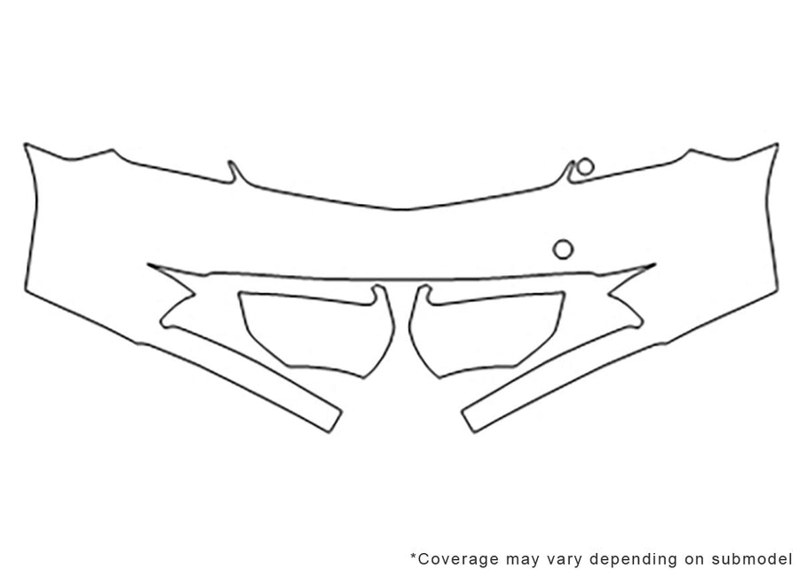 prius Avery Dennison Clear Bra Bumper Precut PPF Diagram