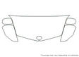prius Avery Dennison Clear Bra Hood Precut PPF Diagram