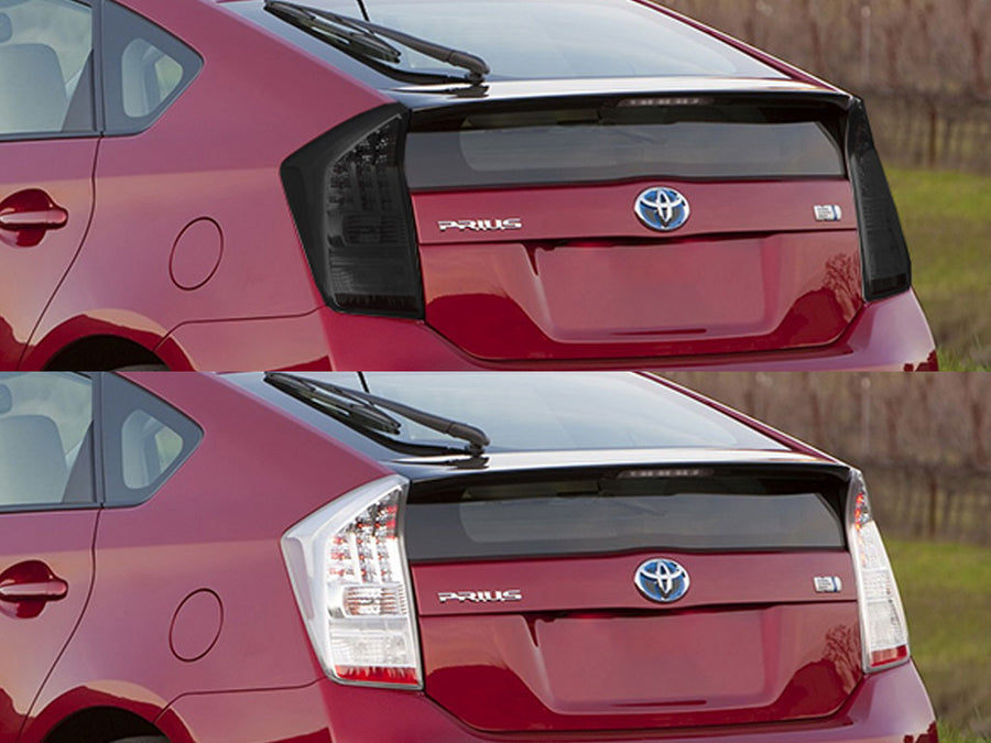 prius Before and After Smoked Taillights