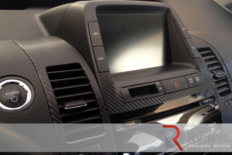 Toyota Prius 2004 Dash Kit~Carbon Navigation System Surrounds~2