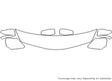 prius Avery Dennison Clear Bra Hood Precut PPF Diagram