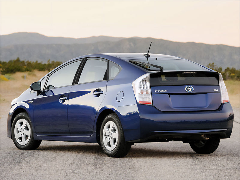 toyota prius 2010-2015 Brushed Aluminum Black Pillar Trim