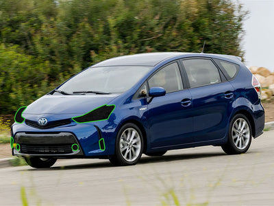 toyota prius 2012-2014 (v) Headlight Tint Location