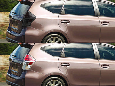 prius (hatchback) Before and After Smoked Taillights