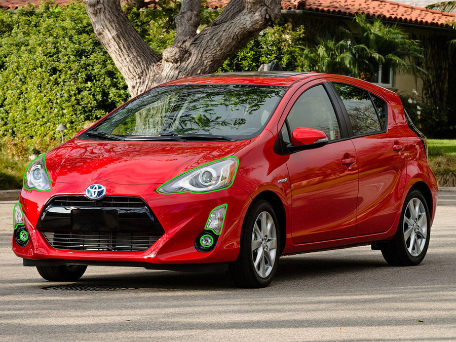 toyota prius 2015-2017 (c ) Headlight Protection Installation Location