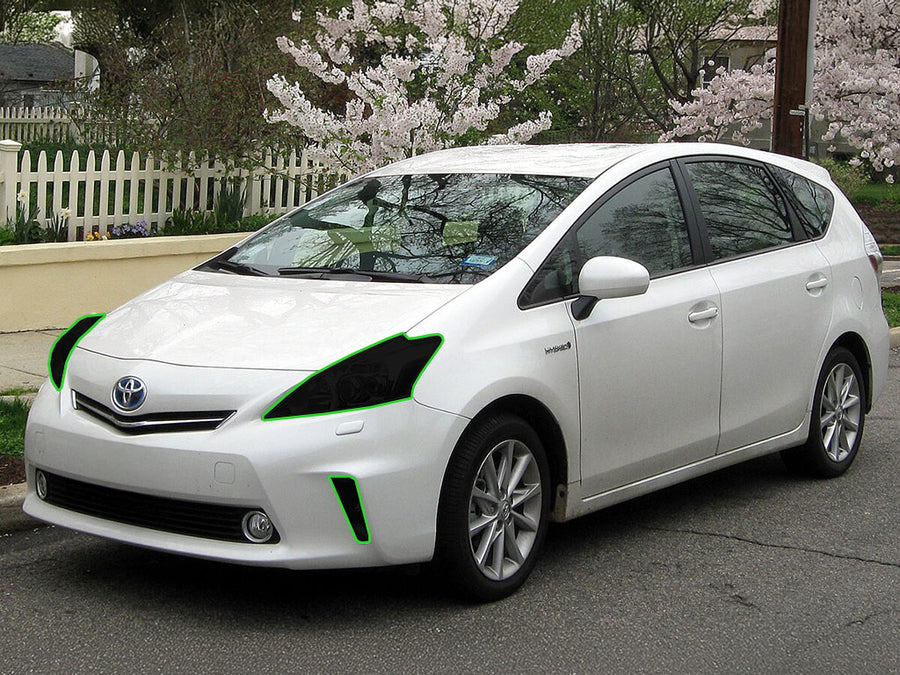 toyota prius 2015-2017 (v) Headlight Tint Location