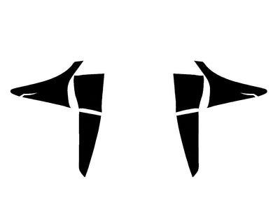 prius (hatchback) Precut Tail Light Tint Diagram